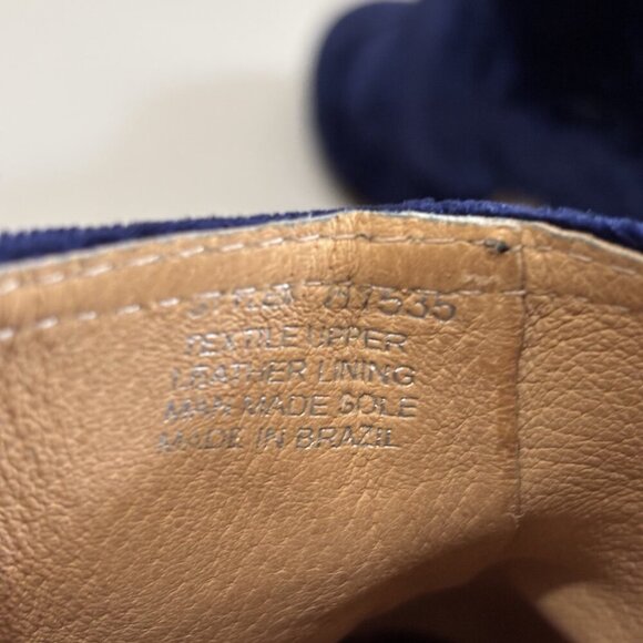 Madewell  The Jillian Ankle Boot in Blue Velvet, size 10 - Picture 7 of 10